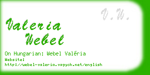 valeria webel business card